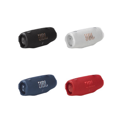 JBL Charge 6 Portable Bluetooth Speaker Waterproof - Black, White, Red and Blue
