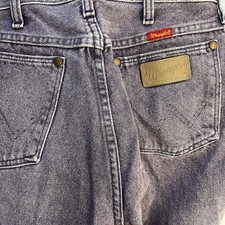 Vintage Wrangler Purple Jeans Womens 14MWZRP Cowboy USA Made 11x36 Fits 28x31.5