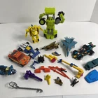 Transformers G1 + G2 Vintage 1990s 8 Figures With Accessories Weapons Lot