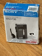 SONY WALKMAN WM-F36 STEREO FM/AM RADIO CASSETTE PLAYER TESTED WORKS IN BOX