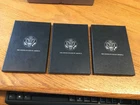 3 Empty GSA 1882, 83, 84-CC Morgan Dollar BLACK BOX, COA Card, Intact Hinge #BR