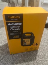Halfords Automatic Car Battery Charger (New)