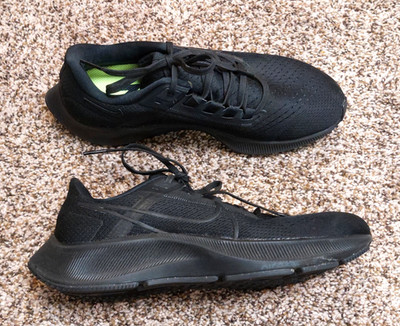 Nike Air Zoom Pegasus 38 Triple Black 2021 Men's Size 8 Running CW7356-001
