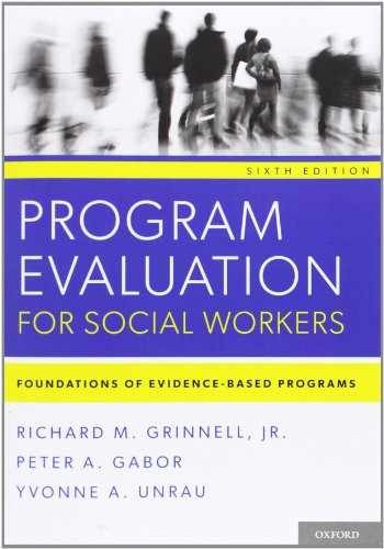Program Evaluation for - Paperback, by Grinnell Jr. Richard - Acceptable n