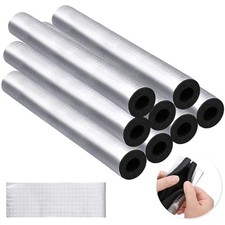 Pipe Insulation Foam Tube,Self Adhesive Pipe Wrap Foam Tube Antifreeze 8 Pcs