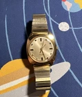 1970 Timex Automatic Self-wind Watch 4064-3170 Presidential Band Gold Tone Works