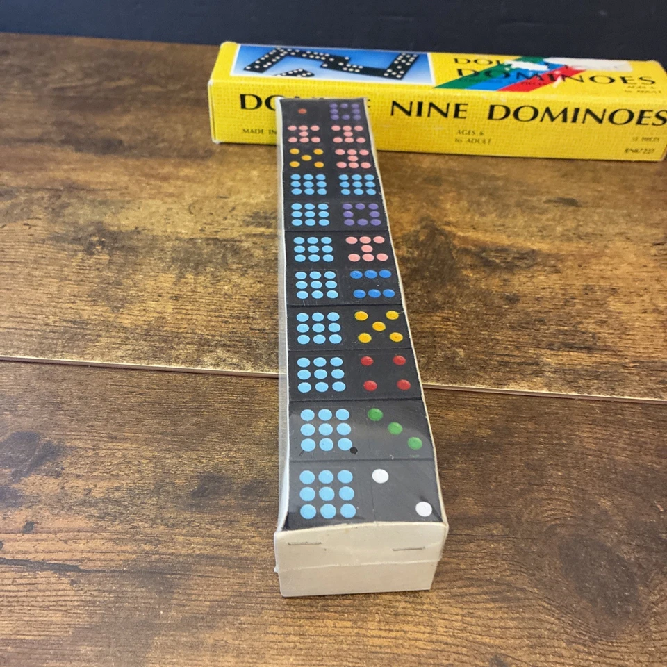 Vintage Double Nine Dominoes 55 Pieces RN67227 Made in Taiwan New Sealed in Box - Image 2 of 4