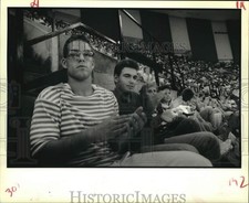 Press Photo Felix Touchard and Victor Gonzalez at the Papal Visit Youth Rally