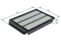 Luftfilter FÜR Suzuki Kizashi (Fr) - Bosch F 026 400 419