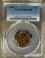 1905 Indian Head Penny PCGS MS62RB