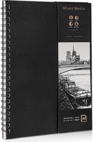 Thboxes A4 Skizzenbuch, 40 Blatt/80 Seiten Zeichenblock Spiralbindung Sketchbook
