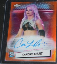 2021 WWE Topps Chrome Candice LeRae Autograph /25