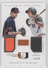 2015 Panini National Treasures College 14/99 Andrew Suarez David Thompson 0z0n