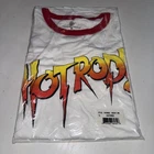 New Adult Men's WWE Rowdy Roddy Piper Hot Rod Wrestling White vintage T-shirt