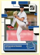 2023 Donruss Baseball Spencer Strider Rated Rookie baseball card #76 Braves