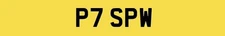 P7 SPW Private registration number  on retention.
