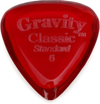 Gravity Picks Classic - Standard Size, 6mm, Polished (2-pack) Bundle