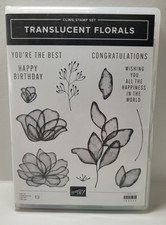 Stampin' Up - Translucent Florals Cling Stamp Set Retired 