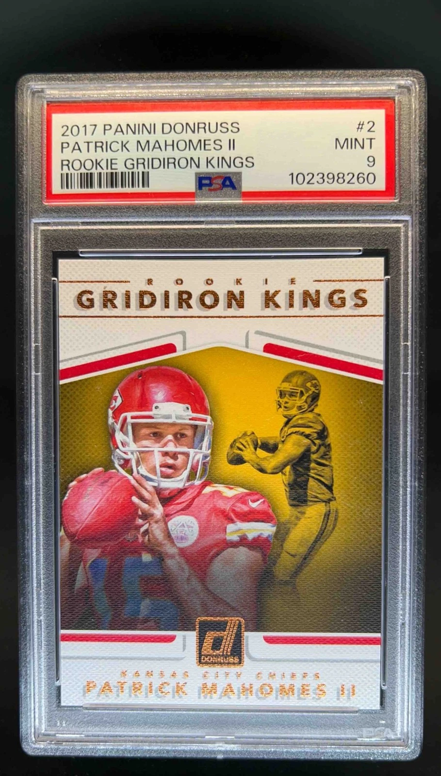 Patrick Mahomes trading card