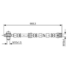 2x Bremsschlauch vorne für Skoda Favorit 787 Karoq NU7 Kodiaq 1 NS6 2 | 2462283