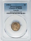 1909-S Lincoln Cent 1c VF Detail PCGS 950881-5