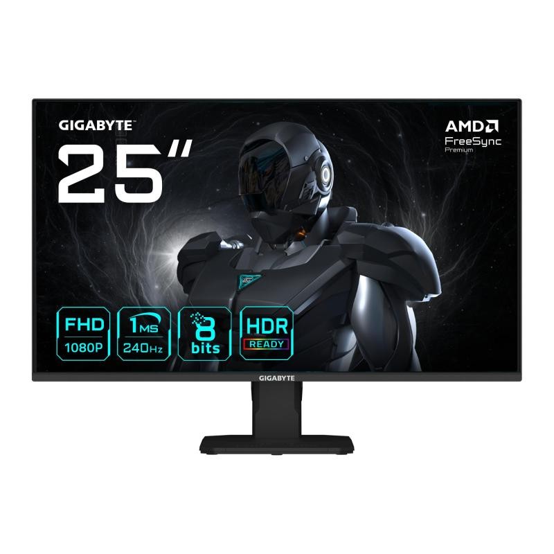 GIGABYTE GS25F2A 25"" FHD Gaming Monitor - 1920 x 1080, 240Hz, 1ms, 300 cd/m², Di