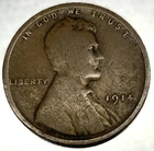 1914 P Lincoln Wheat Cent Penny Good 1c One Cent US Coin- 2459