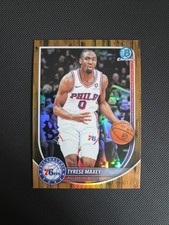 2025-26 Bowman Chrome Tyrese Maxey Floorboard Refractor /125 76ers #BCV-66