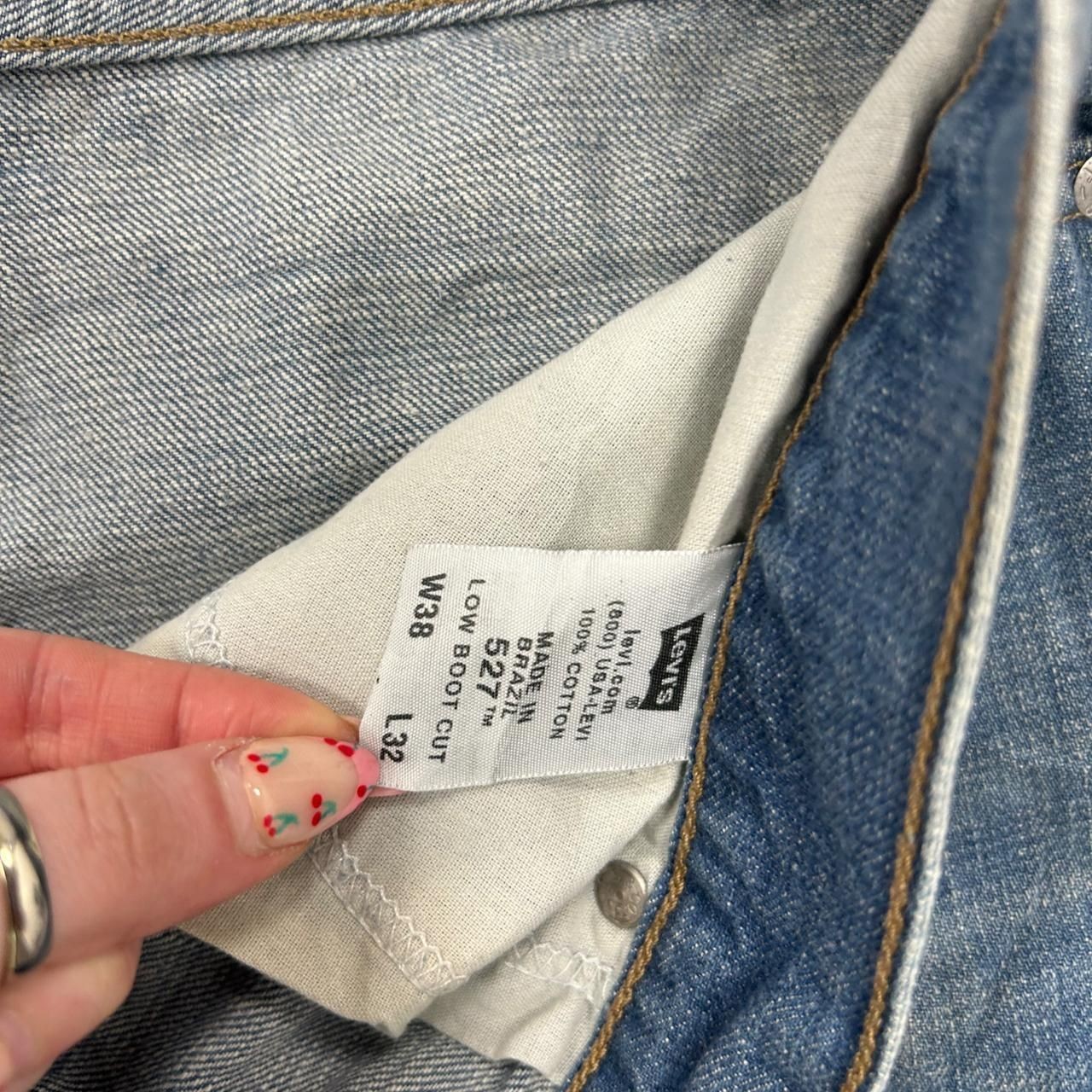 Levi's Shorts Levi 527 Cut Off Denim Jort Shorts Men's 38 thumbnail 4