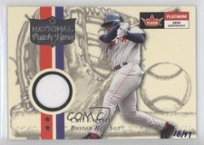 2005 Fleer National Pastime Game-Used Buybacks 78/97 Carl Everett 0c2