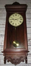 Antique Waterbury Regulator Wall Clock Large 8-Day, Time/Strike, Key-wind