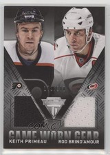 2013 Titanium Game-Worn Gear Combo Materials Keith Primeau Rod Brind'Amour 4p5