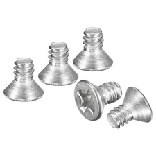 #6-32x1/4" Flat Head Machine Screws -50pcs -304 Stainless Steel -Silver