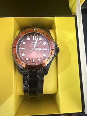 Invicta Pro Diver Men's Quartz Diver Watch 200m Rotating Bezel Brown Dial
