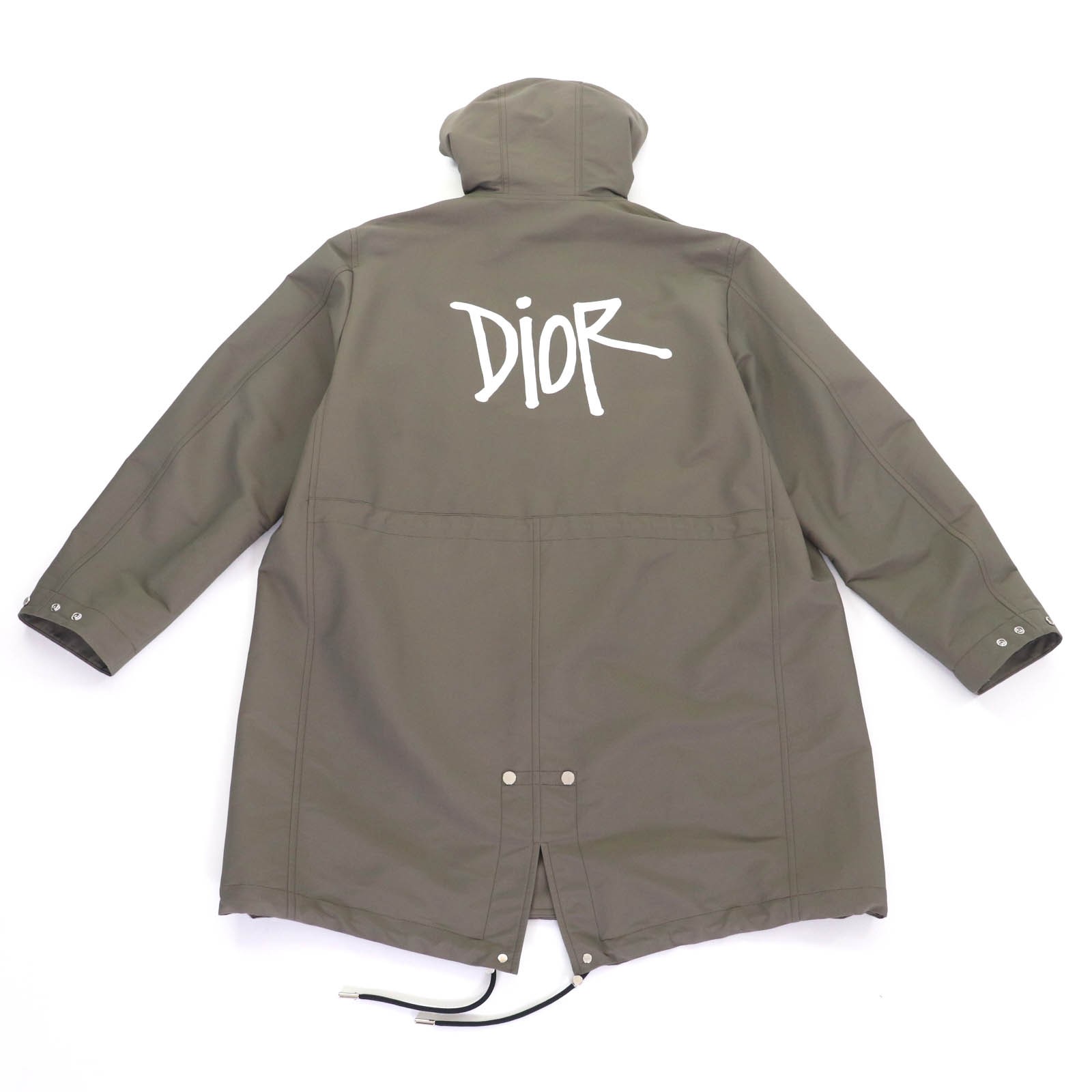 DIOR SHAWN STUSSY Mod coat khaki Nylon mens 46 033C313A4875 thumbnail 4