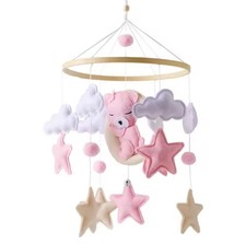 Baby Crib Mobile Hanging Toy Nursery Decor  Felt Cotton Rattle Bed Bell Infant