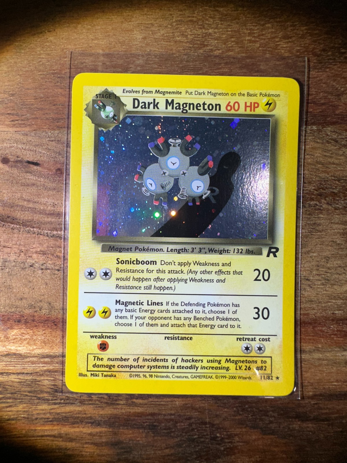 Dark Magneton 11/82 Team Rocket Unlimited Holo Rare Pokemon TCG NM