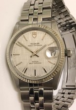Tudor Prince Oyster Date Solid White Gold Bezel 34mm Watch 74034 - Nice Ex++!