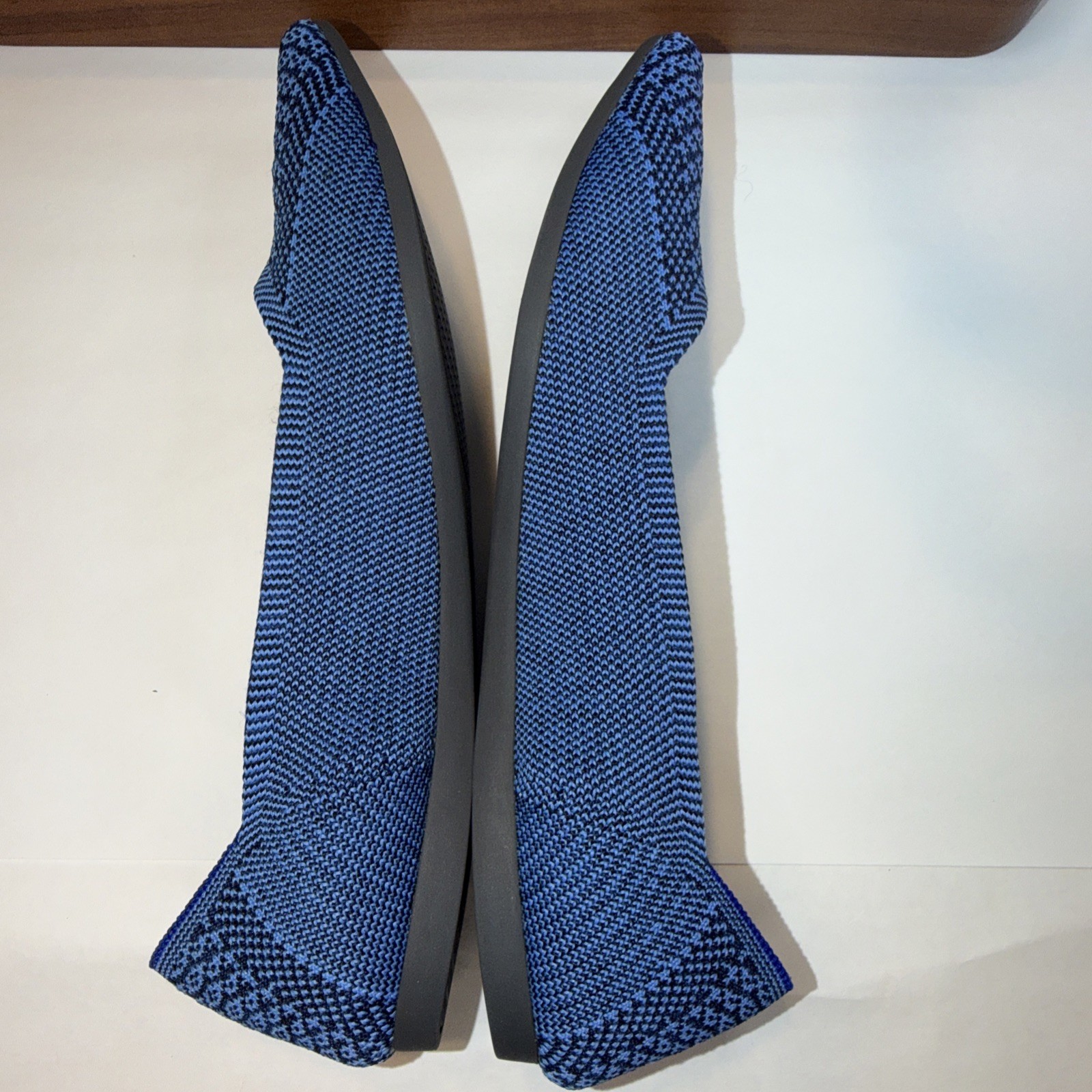 Rothy's The Point Flat in Lapis Python Blue Rare … - image 9