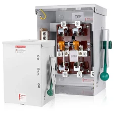 200 Amp Generator Transfer Switch, 48000W 120/240V 2-Pole Double-Throw