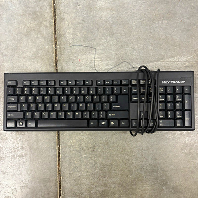 Key Tronic E06101DUSBBUS-C Wired USB Standard Keyboard Black English QWERTY