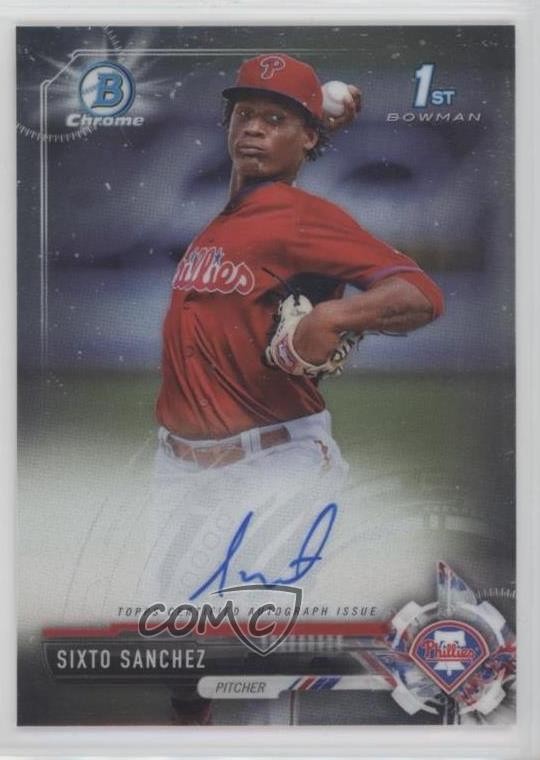 2017 Bowman Chrome Prospect Auto Sixto Sanchez #CPA-SS Auto 03ow