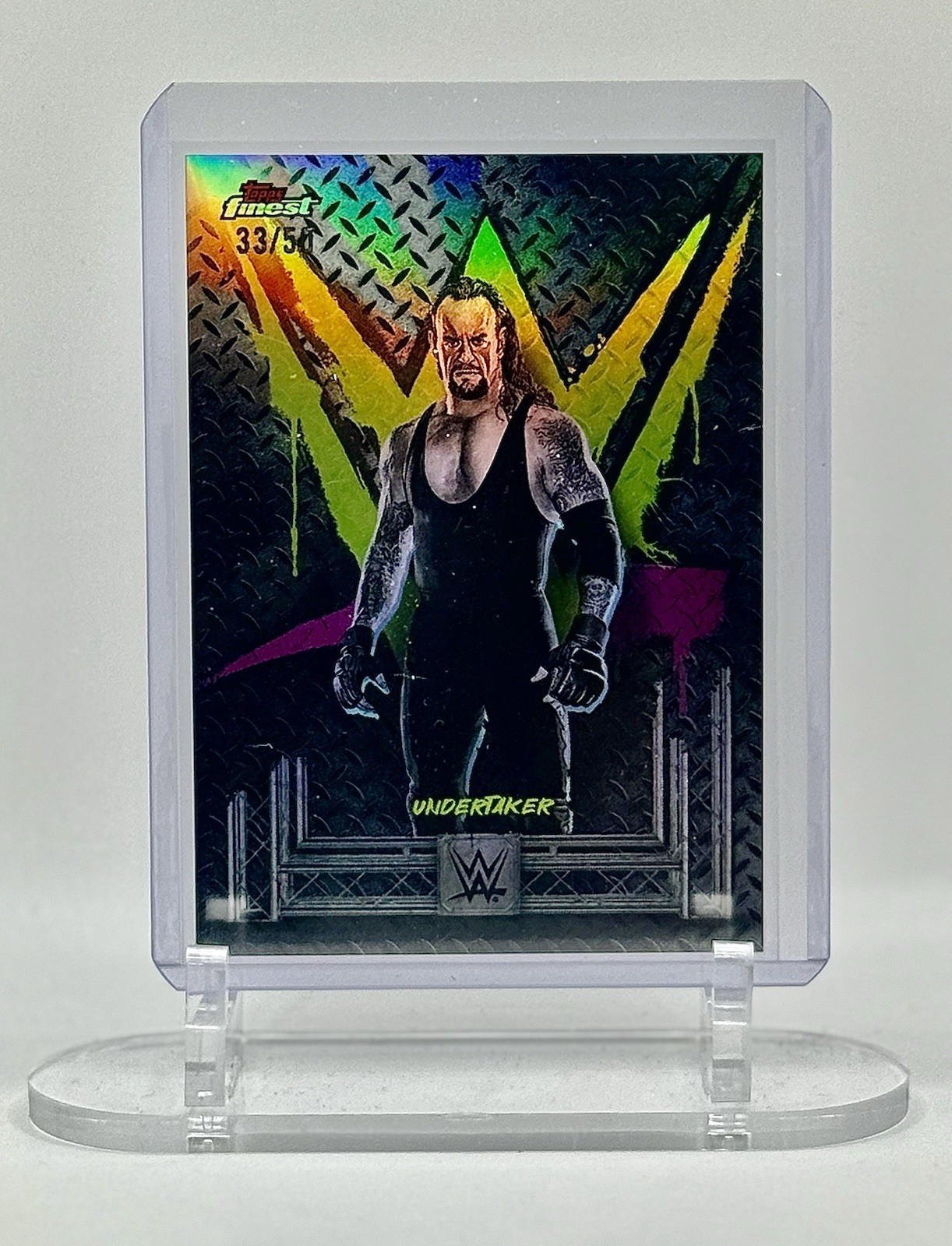 2025 Topps Finest WWE - Undertaker Black Refractor /50