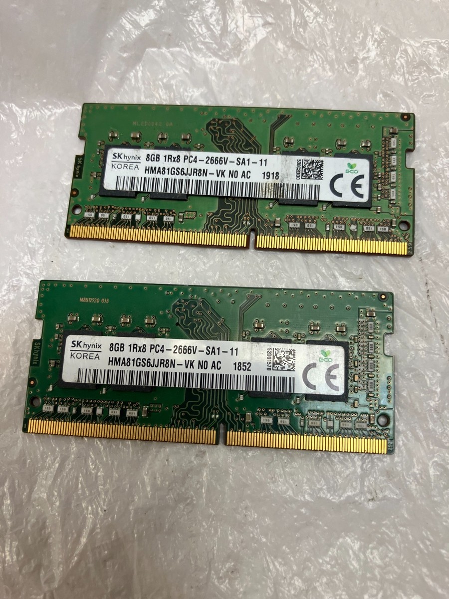 SK Hynix 16GB (2x8GB) 1Rx8 PC4-2666V-SA1-11 SODIMM DDR4 RAM | eBay