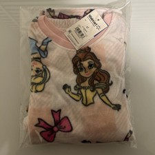 Disney Princess Girls Fleece Pajama Set 2PC Toddler Size 2T Soft Warm Sleep. /2B