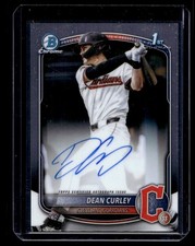 2025 Bowman Draft Chrome Prospect Autographs Dean Curley Auto Cleveland