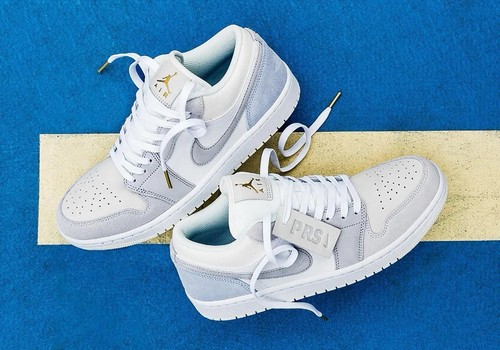 Mens Nike Air Jordan 1 Low Premium Leather Suede Paris Trainers Various Sizes - Picture 14 of 18