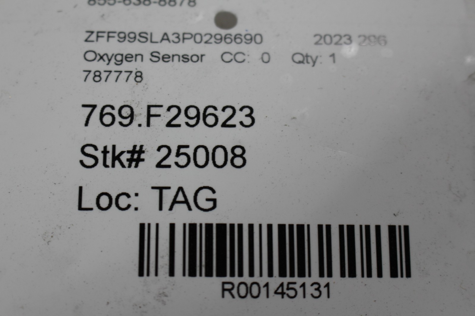 Ferrari 296 GTB, Front Oxygen Sensor, Used, P/N 787778