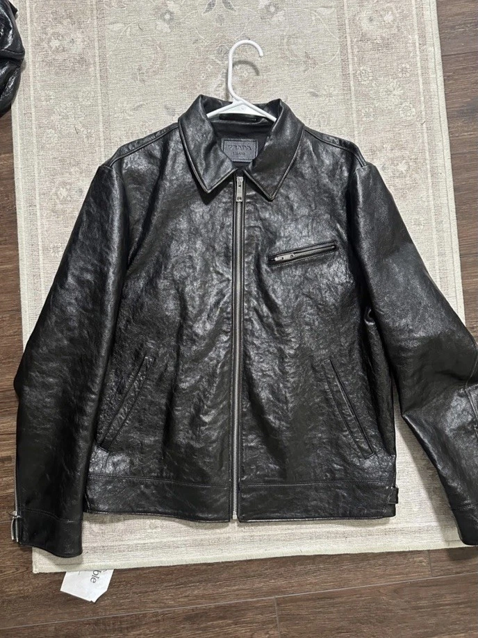 PRADA Leather Outer Shell Jackets for Men for Sale | Shop New