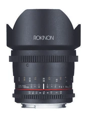 Rokinon 10mm T3.1 Ultra Wide Angle Lens (Canon EF)